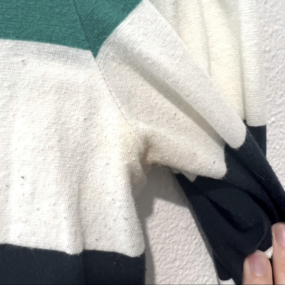 Anthropologie One September quarter length sleeve color block shirt size small - Picture 4 of 7